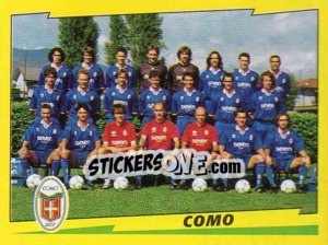 Sticker Squadra Como - Calciatori 1996-1997 - Panini