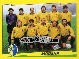 Figurina Squadra Modena - Calciatori 1996-1997 - Panini