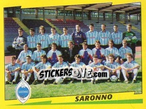 Figurina Squadra Saronno - Calciatori 1996-1997 - Panini