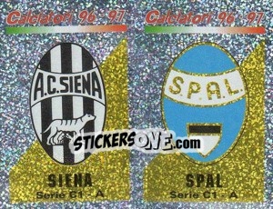 Figurina Scudetto Siena/SPAL (a/b)