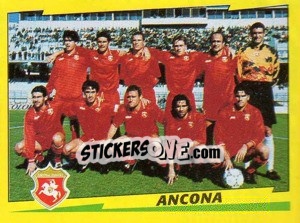 Sticker Squadra Ancona - Calciatori 1996-1997 n. 587 - Panini