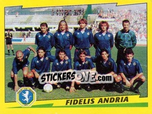 Sticker Squadra Fidelis Andria - Calciatori 1996-1997 - Panini