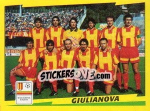 Figurina Squadra Giulianova - Calciatori 1996-1997 - Panini