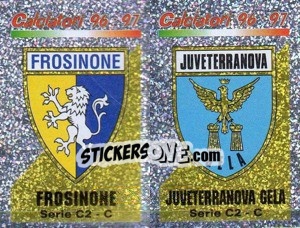 Figurina Scudetto Frosinone/Juveterranova Gela (a/b)