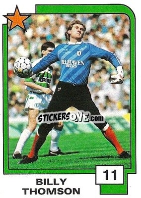 Sticker Billy Thomson - Soccer Superstars 1988 n. 11 - Panini