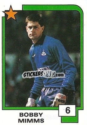 Cromo Bobby Mimms - Soccer Superstars 1988 - Panini