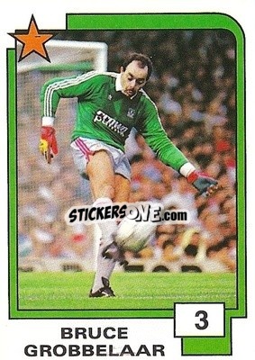 Cromo Bruce Grobbelaar - Soccer Superstars 1988 n. 3 - Panini