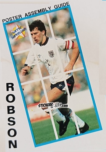 Figurina Bryan Robson - Soccer Superstars 1988 n. PAPBR - Panini