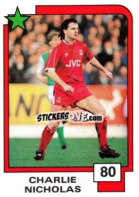 Sticker Charlie Nicholas - Soccer Superstars 1988 n. 80 - Panini