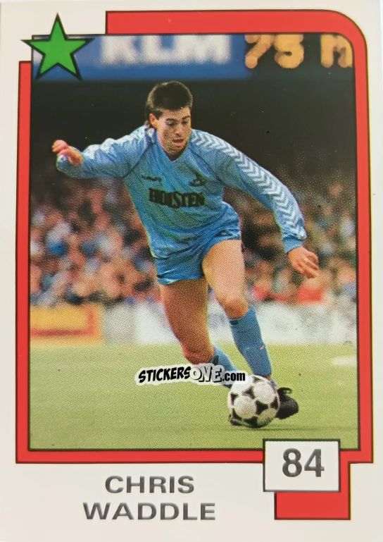 Cromo Chris Waddle - Soccer Superstars 1988 n. 84 - Panini