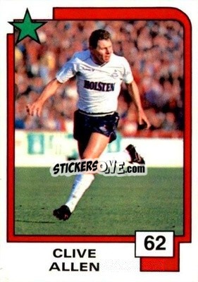 Sticker Clive Allen - Soccer Superstars 1988 n. 62 - Panini