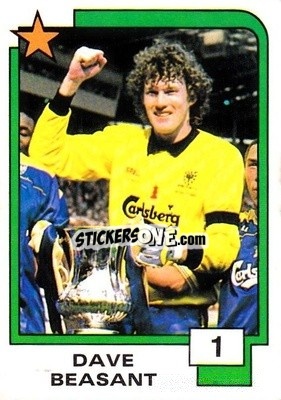 Sticker Dave Beasant - Soccer Superstars 1988 - Panini