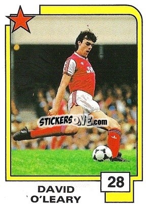 Sticker David O'Leary - Soccer Superstars 1988 n. 28 - Panini