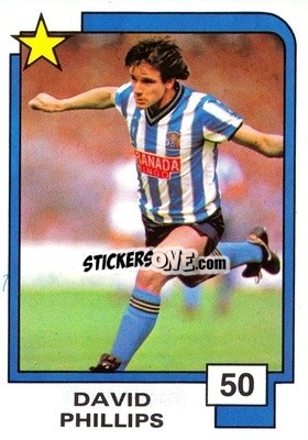 Sticker David Phillips - Soccer Superstars 1988 - Panini