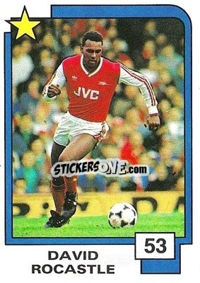 Sticker David Rocastle - Soccer Superstars 1988 n. 53 - Panini