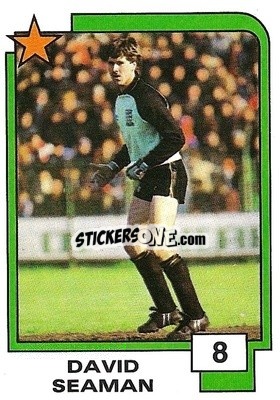 Sticker David Seaman - Soccer Superstars 1988 n. 8 - Panini