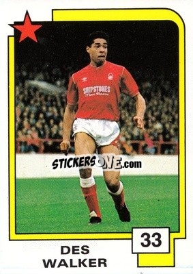 Sticker Des Walker - Soccer Superstars 1988 n. 33 - Panini