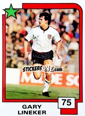 Sticker Gary Lineker - Soccer Superstars 1988 - Panini