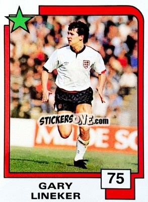 Sticker Gary Lineker - Soccer Superstars 1988 n. 75 - Panini