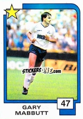 Sticker Gary Mabbutt - Soccer Superstars 1988 n. 47 - Panini
