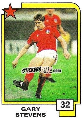 Sticker Gary Stevens - Soccer Superstars 1988 - Panini