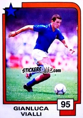 Cromo Gianluca Vialli - Soccer Superstars 1988 - Panini