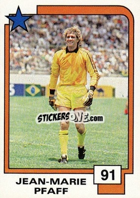 Sticker Jean-Marie Pfaff - Soccer Superstars 1988 n. 91 - Panini