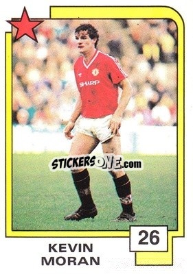 Sticker Kevin Moran - Soccer Superstars 1988 - Panini