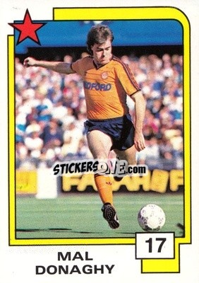 Sticker Mal Donaghy - Soccer Superstars 1988 - Panini