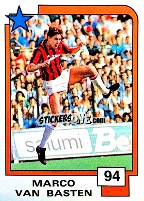 Sticker Marco van Basten - Soccer Superstars 1988 - Panini