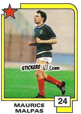 Sticker Maurice Malpas - Soccer Superstars 1988 - Panini