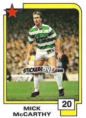 Sticker Mick McCarthy - Soccer Superstars 1988 n. 20 - Panini