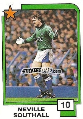 Figurina Neville Southall - Soccer Superstars 1988 n. 10 - Panini