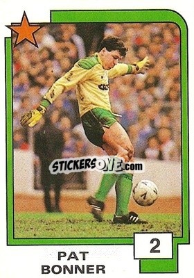Sticker Pat Bonner - Soccer Superstars 1988 n. 2 - Panini