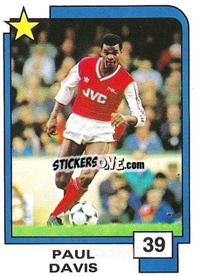 Sticker Paul David - Soccer Superstars 1988 n. 39 - Panini