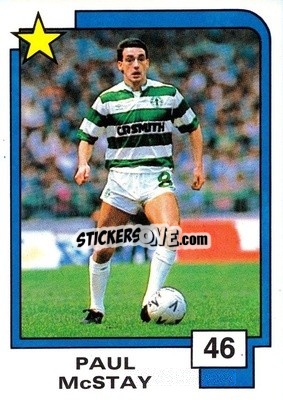 Cromo Paul McStay - Soccer Superstars 1988 - Panini