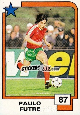 Sticker Paulo Futre - Soccer Superstars 1988 - Panini