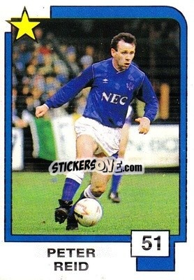 Sticker Peter Reid - Soccer Superstars 1988 n. 51 - Panini