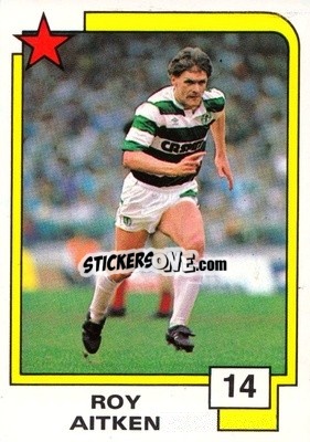 Sticker Roy Aitken - Soccer Superstars 1988 - Panini