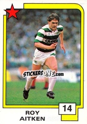 Sticker Roy Aitken - Soccer Superstars 1988 n. 14 - Panini