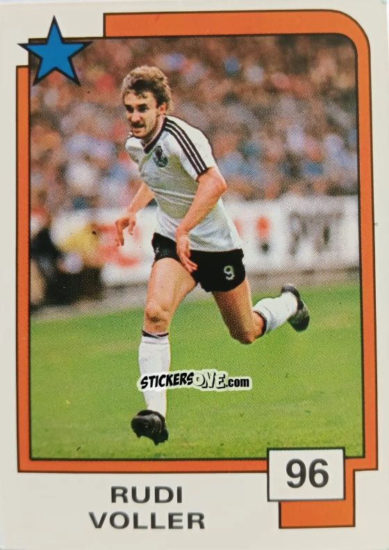Figurina Rudi Voller - Soccer Superstars 1988 n. 96 - Panini