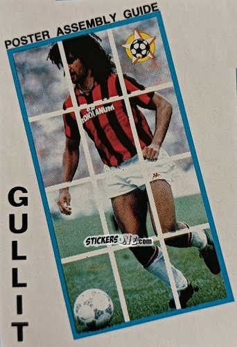 Sticker Ruud Gullit - Soccer Superstars 1988 n. PAPRG - Panini