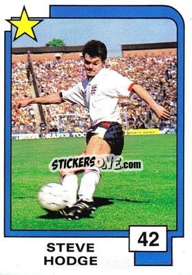Sticker Steve Hodge - Soccer Superstars 1988 n. 42 - Panini