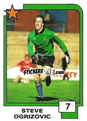 Figurina Steve Ogrizovic - Soccer Superstars 1988 n. 7 - Panini
