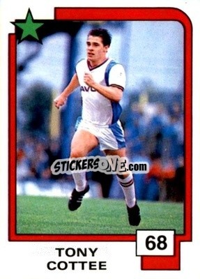 Sticker Tony Cottee - Soccer Superstars 1988 - Panini