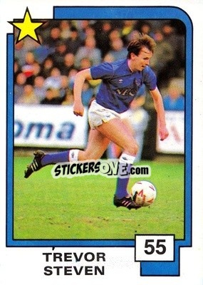 Cromo Trevor Steven - Soccer Superstars 1988 - Panini