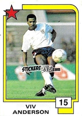 Sticker Viv Anderson - Soccer Superstars 1988 n. 15 - Panini