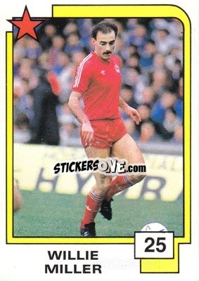 Cromo Willie Miller - Soccer Superstars 1988 - Panini