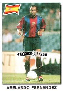 Cromo Abelardo Fernandez - Super Football 99 - Panini