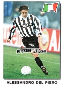 Sticker Alessandro del Piero - Super Football 99 n. 154 - Panini